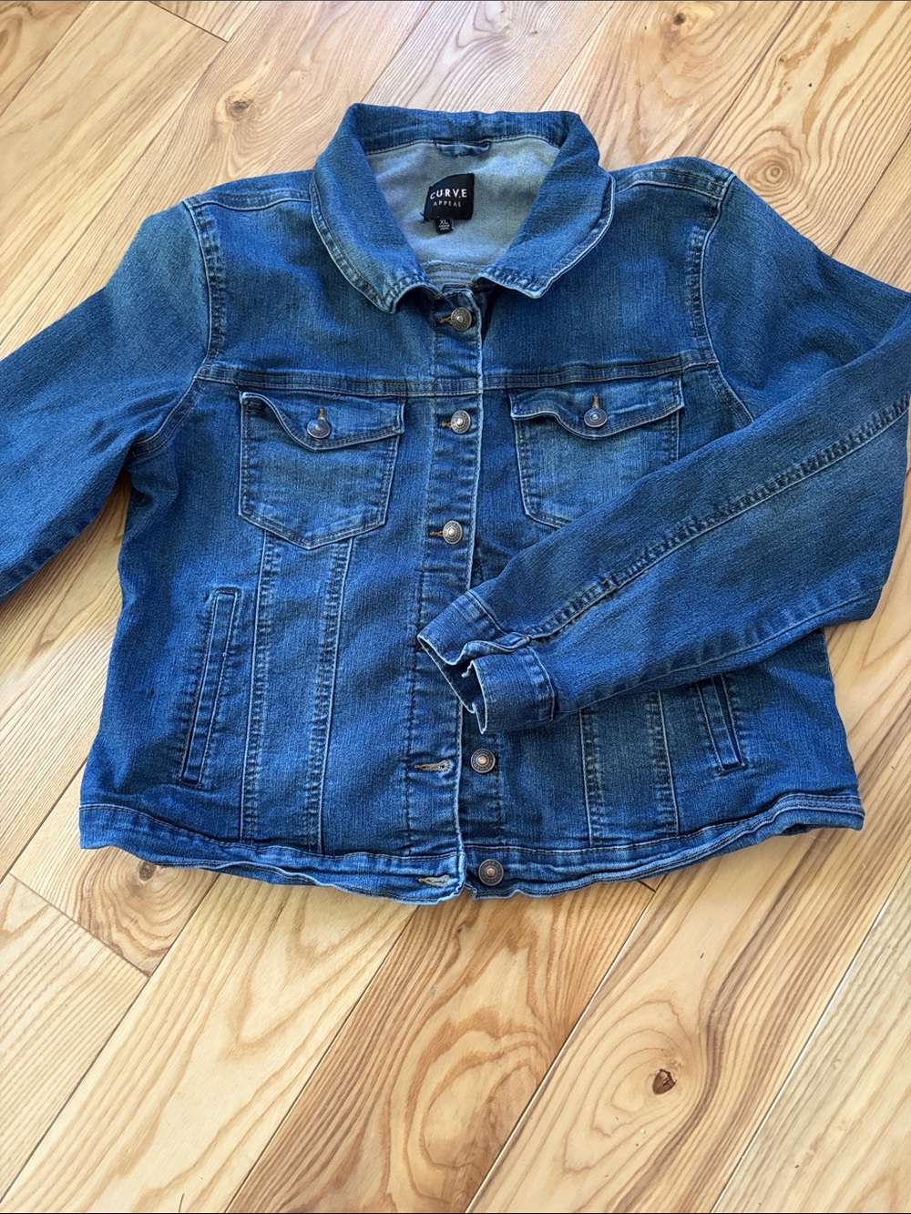 Curve Appeal Classic Blue Denim Jacket